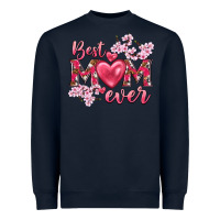 Navy best mom ever Heavyweight Sweatshirt - NancyCooperArtShop