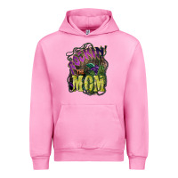 Fuchsia Pink Rockin the mom Mother's Day Urban Hoodie - HowdyJamesFarm