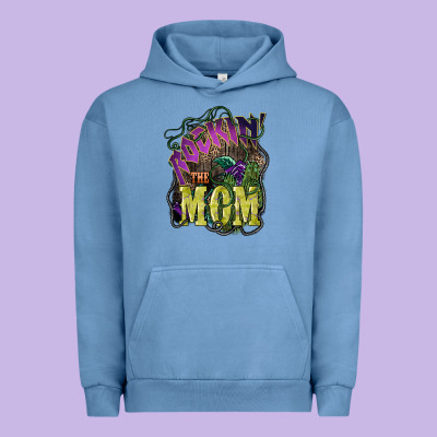 Rockin The Mom Mother's Day Urban Hoodie Designed By Howdyjamesfarm