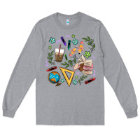 Heather Grey teacher tools Long Sleeve Tee - MaliasSmallBusiness