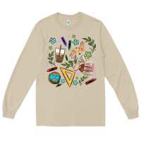 Mushroom teacher tools Long Sleeve Tee - MaliasSmallBusiness