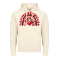 Vintage Artic valentines day rainbow with heart Vintage Hoodie - RanaPortraitStore