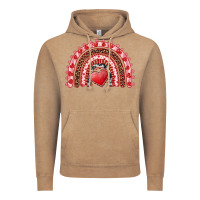 Vintage Coffee valentines day rainbow with heart Vintage Hoodie - RanaPortraitStore