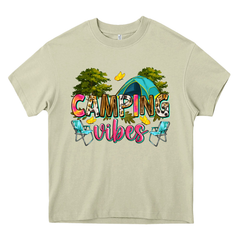 Camping Vibes Heavy Core Tee by Zillion Design Studio | Teevron