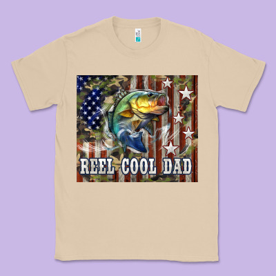 Western Reel Cool Dad Bass Classic Tee Designed By Lillyallendesigns