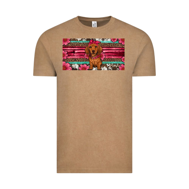 Dachshund Puppy License Plate Vintage Tee by Artiststas | Teevron