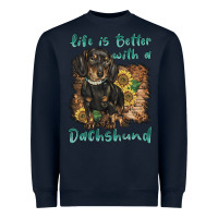 Navy life is better with a dachshund Heavyweight Sweatshirt - BarkalooDesign