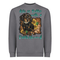 Storm life is better with a dachshund Heavyweight Sweatshirt - BarkalooDesign