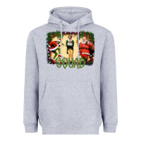 Heather Grey Christmas Friends Squad Heavyweight Hoodie - Bettercallsaul