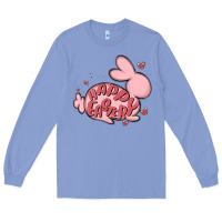 Colony Blue happy easter Long Sleeve Tee - MaliasSmallBusiness
