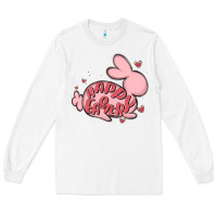 White happy easter Long Sleeve Tee - MaliasSmallBusiness