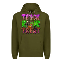 Army Green Trick Rawr Treat Premium Hoodie - texasbilliewilder