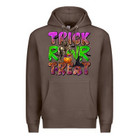 Coffee Trick Rawr Treat Premium Hoodie - texasbilliewilder