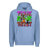Colony Blue Trick Rawr Treat Premium Hoodie - texasbilliewilder