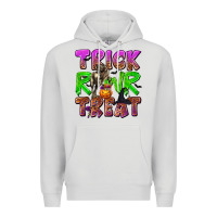 Dove Grey Trick Rawr Treat Premium Hoodie - texasbilliewilder