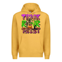 Mustard Trick Rawr Treat Premium Hoodie - texasbilliewilder