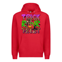 Red Trick Rawr Treat Premium Hoodie - texasbilliewilder
