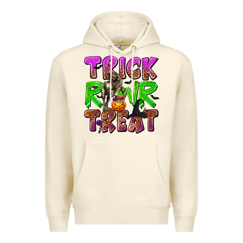 Trick Rawr Treat Premium Hoodie by texasbilliewilder | Teevron