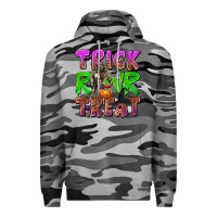 Slate Camo Trick Rawr Treat Premium Hoodie - texasbilliewilder