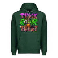 Sports Green Trick Rawr Treat Premium Hoodie - texasbilliewilder