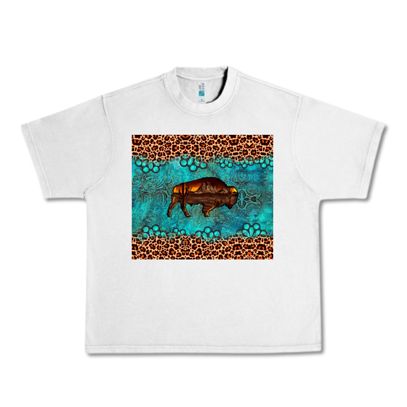 Bison Leopard Gemstone Urban Heavy Tee by Artiststas | Teevron