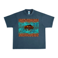 Midnight Navy bison leopard gemstone Urban Heavy Tee - Artiststas