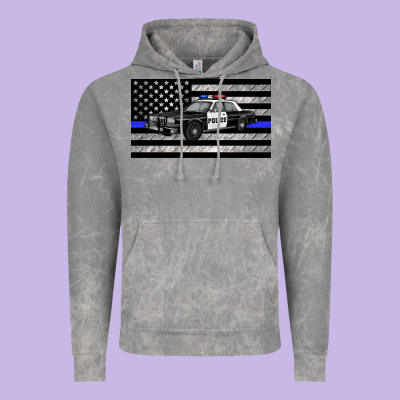 Thin Blue Line Police Car Sippy Cup Vintage Hoodie Designed By Artiststas