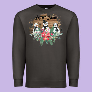 Let It Snow Premium Sweatshirt Designed By Bettercallsaul
