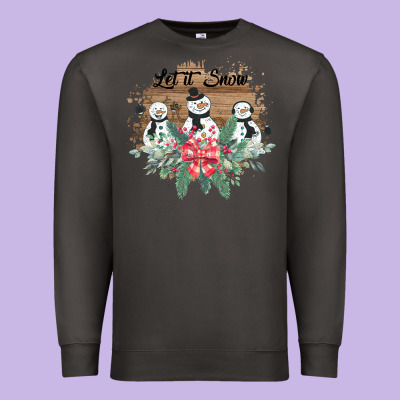 Let It Snow Premium Sweatshirt Designed By Bettercallsaul
