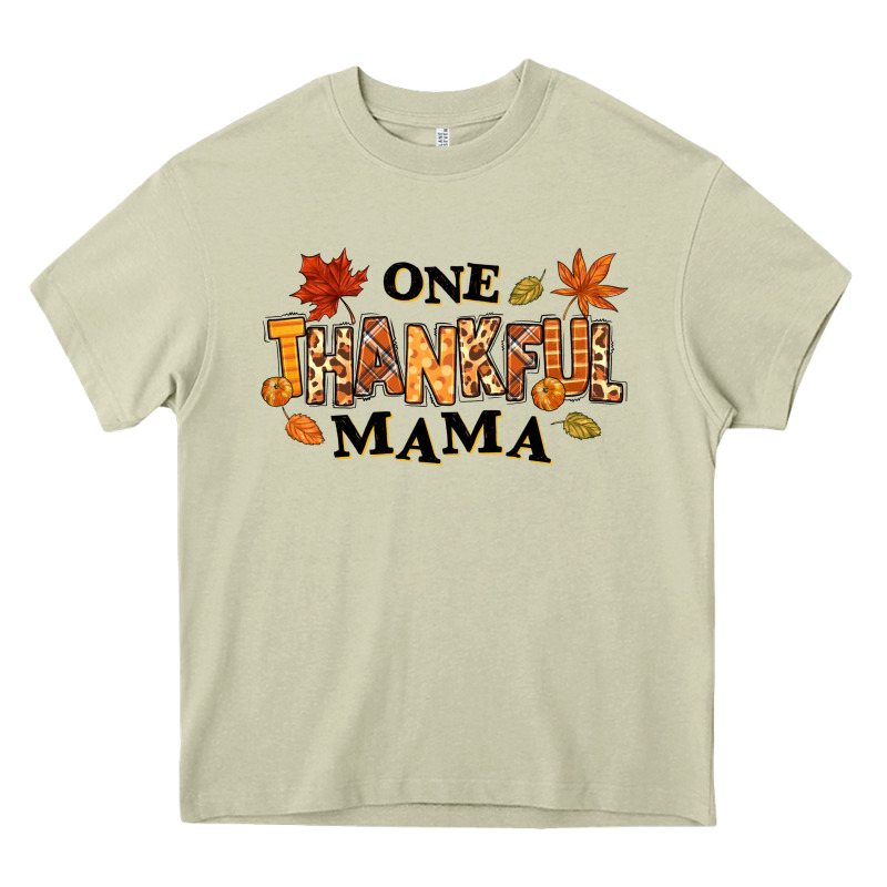 One Thankful Mama Heavy Core Tee by texasbilliewilder | Teevron
