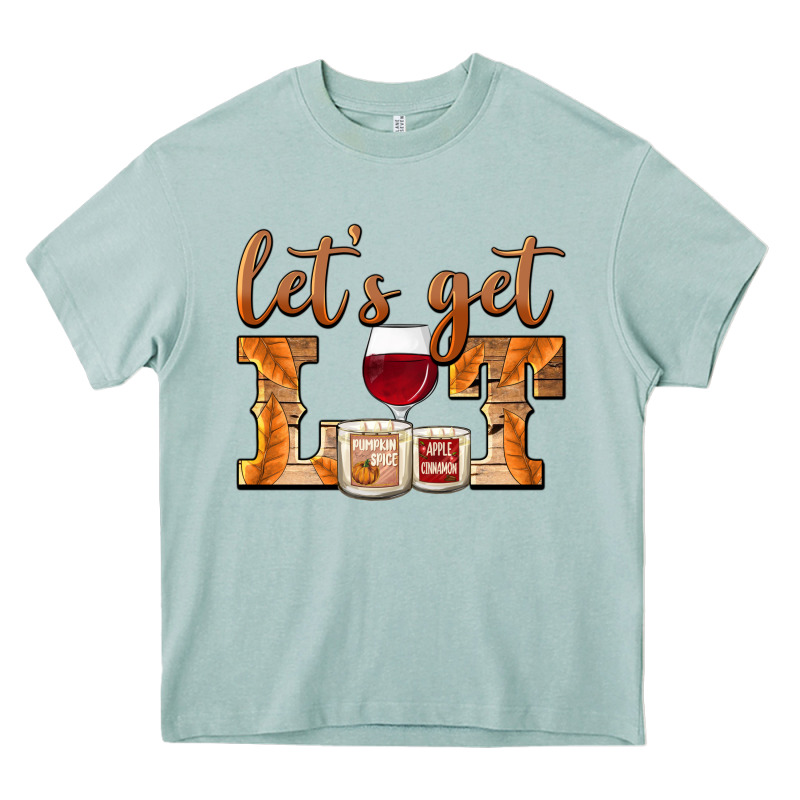 Let's Get Lit Candles Heavy Core Tee by BarkalooDesign | Teevron