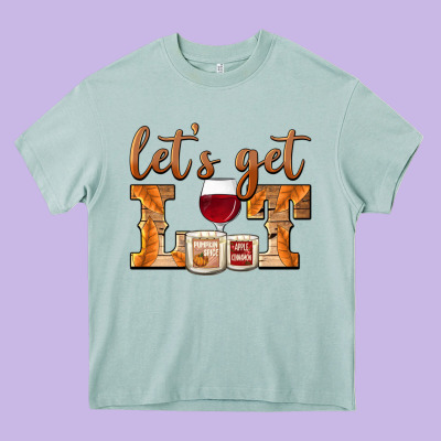 Let's Get Lit Candles Heavy Core Tee Designed By Barkaloodesign