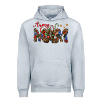 Heather Grey Christmas army mom mother's day Urban Hoodie - HowdyJamesFarm