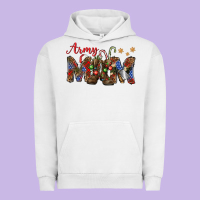 Christmas Army Mom Mother's Day Urban Hoodie Designed By Howdyjamesfarm