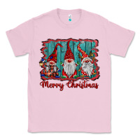 Bubblegum Pink merry christmas gnomes Classic Tee - BarkalooDesign