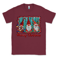 Burgundy merry christmas gnomes Classic Tee - BarkalooDesign