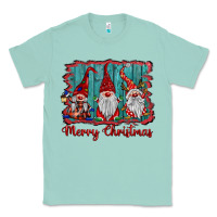 Seafoam merry christmas gnomes Classic Tee - BarkalooDesign