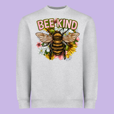 Bee Kind Heavyweight Sweatshirt Designed By Nancycooperartshop
