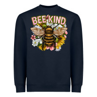 Navy bee kind Heavyweight Sweatshirt - NancyCooperArtShop