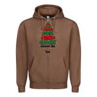 Chestnut crocin around the christmas tree Zipper Hoodie - MaliasSmallBusiness