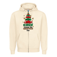 Sandshell crocin around the christmas tree Zipper Hoodie - MaliasSmallBusiness