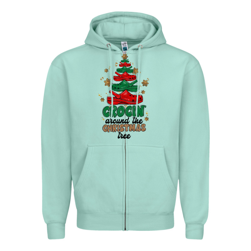 Crocin Around The Christmas Tree Zipper Hoodie by MaliasSmallBusiness | Teevron