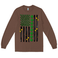 Chestnut shamrock usa flag Long Sleeve Tee - MaliasSmallBusiness