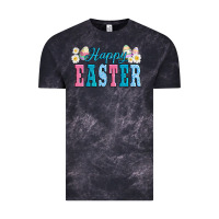 Cloud Black happy easter eggs Vintage Tee - AdoDesignShop