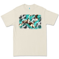 Bone Cowhide Background Western Premium Tee - texasbilliewilder