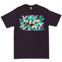 Plum Cowhide Background Western Premium Tee - texasbilliewilder