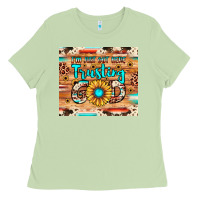 Matcha i'm just out here trusting god Ladies Tee - JahusDesignShop