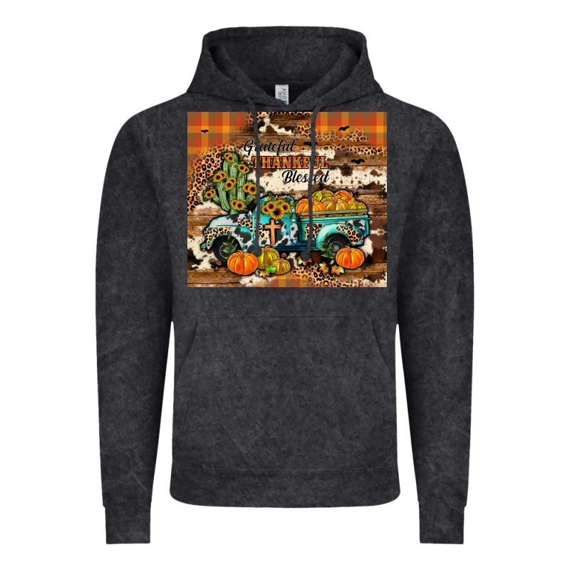 Grateful Thankful Blessed Vintage Hoodie by JahusDesignShop | Teevron
