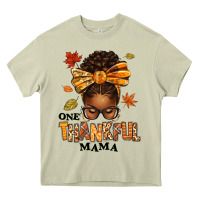Mossy one thankful mama afro messy bun Heavy Core Tee - texasbilliewilder