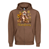 Chestnut have a melanin christmas black santa Zipper Hoodie - MaliasSmallBusiness